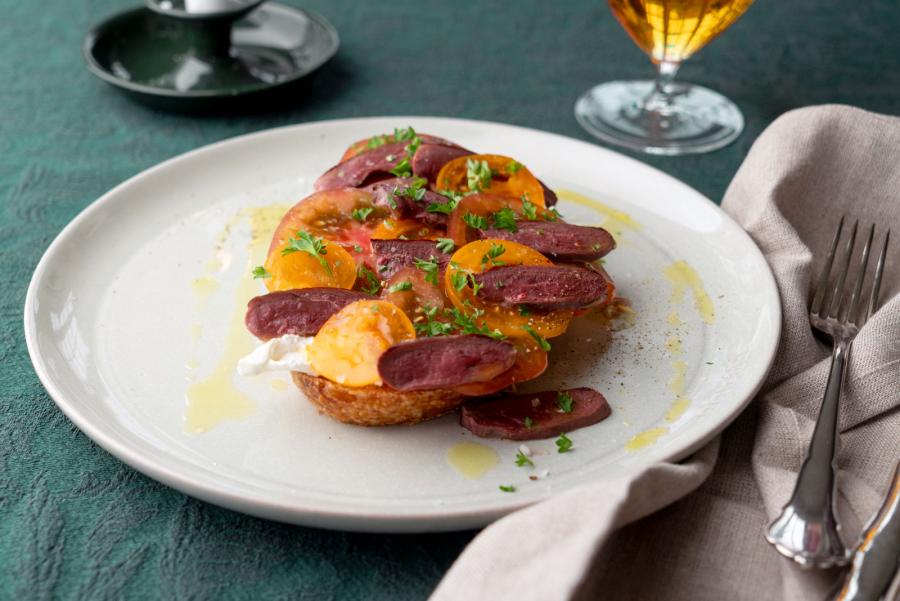 Tomatmacka med vildand